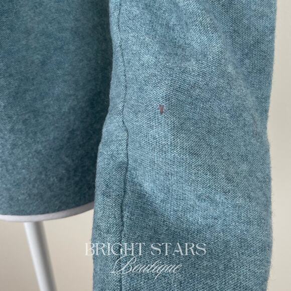 Rare Snowflake Wool Blend Sweater ASO Lorelai Gilmore Girls Blue Cream Knit - Picture 11 of 11